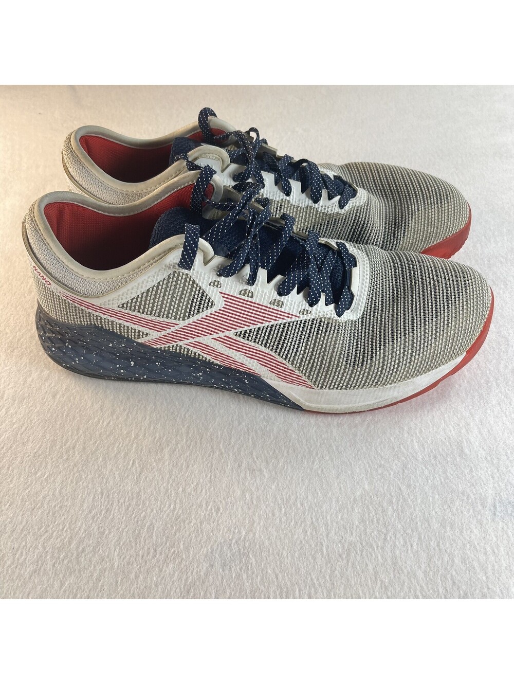 Reebok CrossFit Nano 9 Men's Size 13 Red White Blue Training Shoes FV5908 EU 47